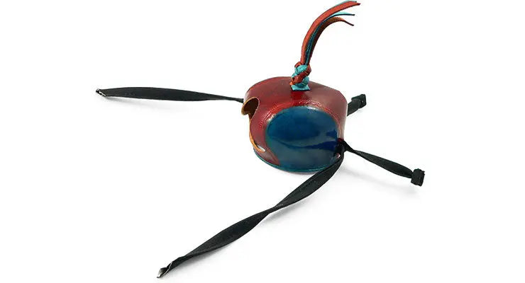 Puma Falkenhaube, blau/braun, genäht, Gr. 9