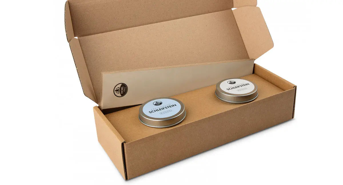 HORL Premiumschärfe Paket (SET), Wechselschleifscheibe, Abziehleder