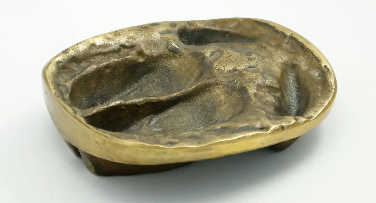 PUMA Aschenbecher Keiler Trittsiegel nach Oberforstmeister FREVERT, Bronze