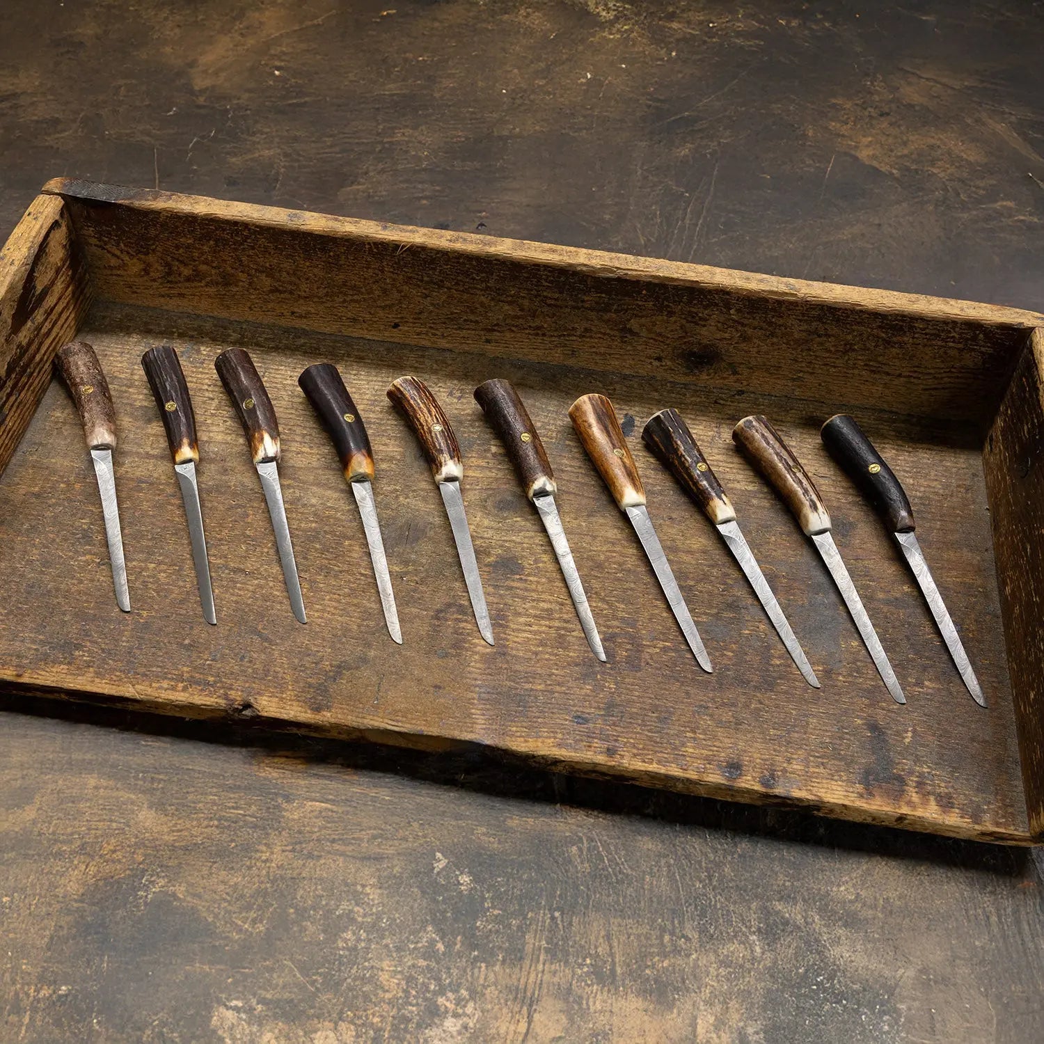 PUMA Brieföffner Hirschhorn & DAMASTEEL® – Unikat nach Wahl