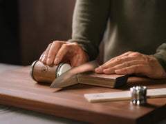 HORL3 Rollschleifer Nussbaum & Magnetschleiflehre