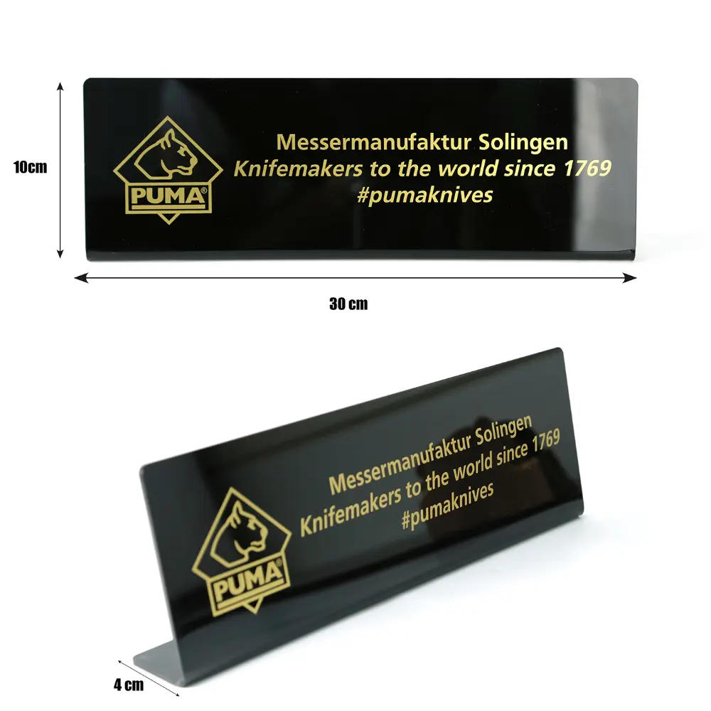 Thekendisplay / Aufsteller schwarz 