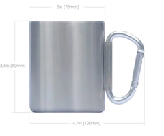 nCamp Karabinerbecher, isolierte Tasse