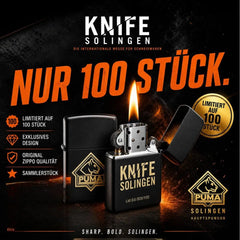 PUMA x KNIFE Solingen Zippo® Limited Edition 2026 PUMA GmbH IP Solingen