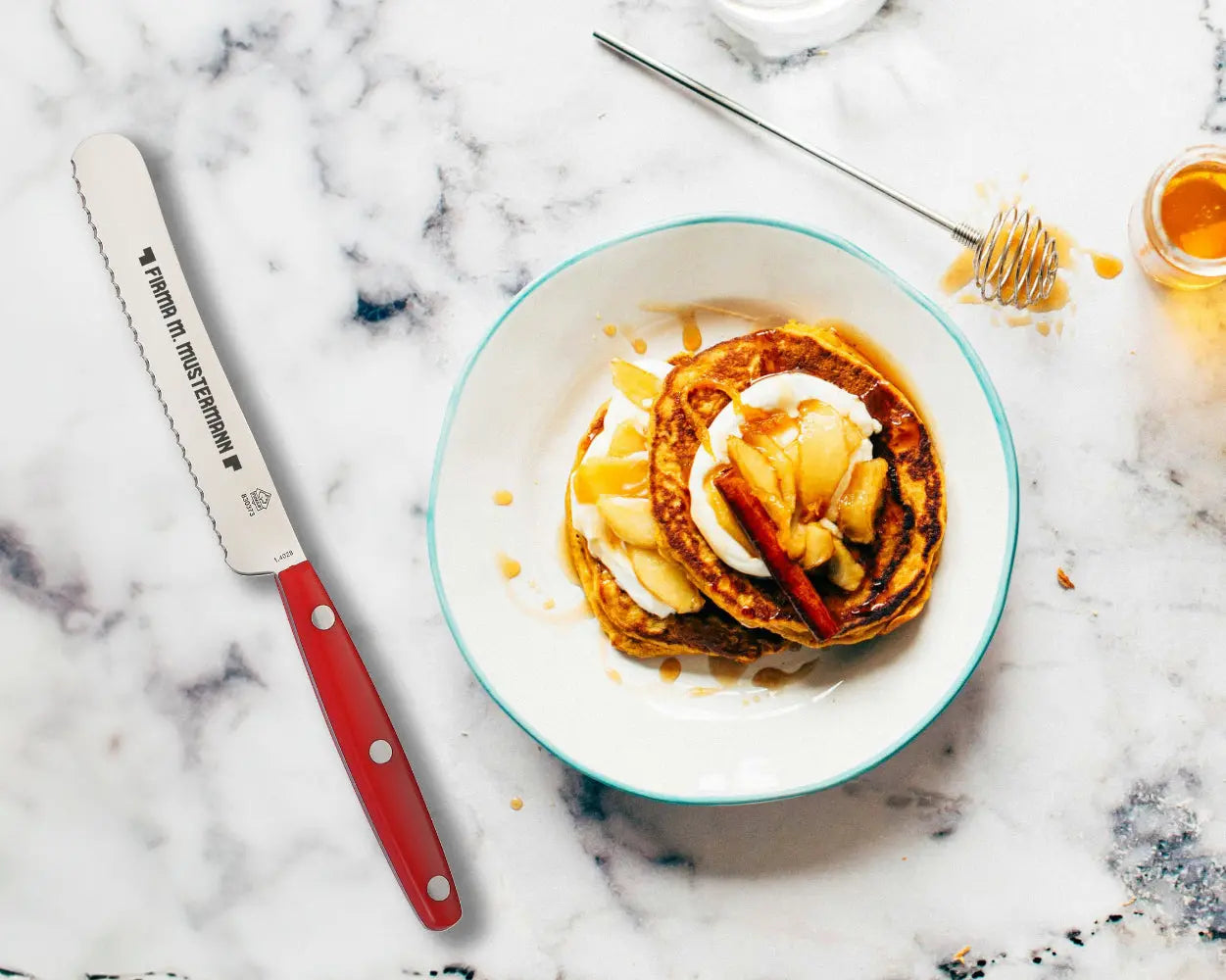 PUMA IP Buckelsmesser / Brötchenmesser rot